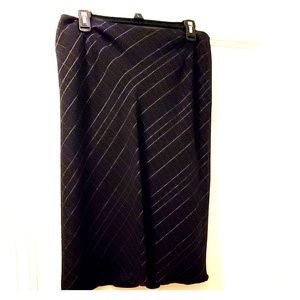 T. Garment black patterned A-line skirt